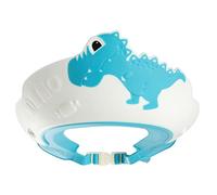 Aumotop Baby Shower Cap for Kids with Cute Dinosaur Appearance Soft Elastic Toddler Bath Hat for Personal Use in Nurseries (Blue)