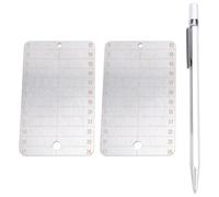 Aumotop Bitcoin Recovery Tool, Resistant Metal Backing Plates for Storing Semi-Cryptocurrency Phrases, Ideal for Cryptocurrency Holders, Stainless Steel, 2 Plates