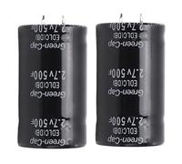 Aumotop Capacitor 2.7V 500F High Capacity Energy Storage for Automotive Applications 2Pcs 35 X 60mm Black