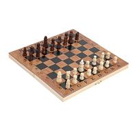 Aumotop Chessboard Checkers Chessman Combo, Compact Design with Multiple Game Modes, Ideal for Logical Thinking Training