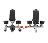 Aumotop Chrome-Plated Air Compressor Pressure Switch Valve Manifold Assembly for Bama, Durable and Reliable, Great for Enthusiasts