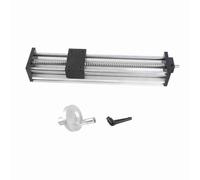 Aumotop CNC Linear Rail Guide Slide High Accuracy 300mm Stroke Manual Sliding Table for Router Machine Solid Aluminum Alloy
