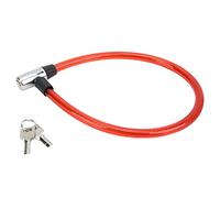 Aumotop Combination Bike Lock Cable Sturdy Durable Steel Wire Easy Operation for Bikes Motorcycles Scooters Portable Size (Red)