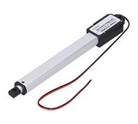 Aumotop Compact Electric Linear Actuator 12V 100mm Stroke Internal Limit Switch for Industrial, Geared Motor (Stroke 100mm-15mm/s-50N)