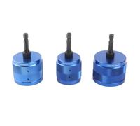 Aumotop Copper Pipe Cleaner Kit 3Pcs Universal Hex Shank Brushes for Plumbing Paint Removal 1/2in 3/4in 1in