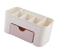 Aumotop Cosmetics Makeup Organizer Simple Style PP Material Organized Desk Organizer for Brushes Lipsticks Jewelry in Beauty Room (Pink)