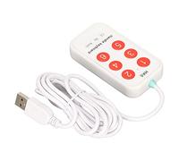Aumotop Customizable Keypad Portable USB 6 Keys Handheld Switch Controller for Hospital Image Scanning, Gaming and Instrument Control