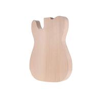 Aumotop Customizable Unfinished Guitar Body Made of Solid Basswood, Smooth Surface for Painting, Suitable for DIY Guitar Making, Great Music Enthusiasts, 1 Piece Body Blank