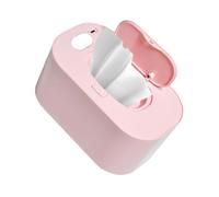 Aumotop Digital Display Baby Wet Wipes Warmer USB Powered Adjustable Temperature Heating Convenient Wipe Dispenser for Baby's Sensitive Skin 5V USB Power Supply Pink/Green/White Optional (Constant