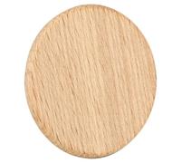 Aumotop DIY Handmade 50Pcs Wooden Slices Beech Chip Set Decorative Craft Accessories for 6-Inch Round Wood Bracelets Wishing Tree Hats (6CM)