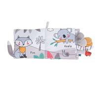 Aumotop Educational Baby Soft Cloth Book with Animal Vocabulary for Brain Development over 4 Months Grey White (Elephant)