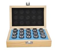 Aumotop ER25 Chuck Set,15Pcs Spring Collet High Accuracy Carbon Steel, Suitable for CNC Engraving Machine Parts 2-16mm, Wide Clamping Range, Wear Resistant, Durable