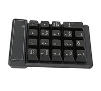 Aumotop Ergonomic Design Wireless Number Pad 19 Keys Numeric Keypad for Excel and Financial Data Entry ABS Material Black Lightweight