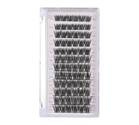 Aumotop Eyelash Extension Kit Thick DIY False Lashes Adjustable Length Easy Application for Beginners and Professionals for Daytime and Dramatic Evening Styles 72pcs Kit (1)