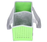 Aumotop Felt Cloth Carrying Box/Cover for Toniebox Player Starter Set, Foldable Storage Bag with 6 Straps, Portable Organizer for Speaker Accessories, 10.2 X 5.4 X 5.7 Inches (Green)