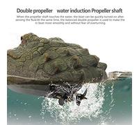 Aumotop Flytec V002 High-Speed RC Boat with Simulation Head for Pools, Remote Control Electric Racing Boat for 15+ Years Old, Resin Material