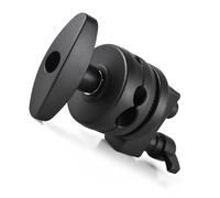 Aumotop Grip Head Holder Heavy Duty for Light Stand Extension Boom Arm Photography Accessories with 4 Mounting Holes, Metal Silver for Photography Studio Equipment (Black)