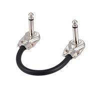 Aumotop Guitar Patch Cable Premium Quality 1/4" Right-angle Plug 3-Pack for Guitar Effects Pedal Enthusiasts (6 pack 15cm)