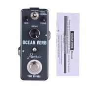 Aumotop Guitar Reverb Effector Versatile 3 Reverb Modes MIX/DECAY/TONE Control for Electric Guitarists Zinc Alloy Dark Grey