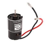 Aumotop High Efficiency Brushed Motor 12T 550 for Mega 1/10, Stable Performance RC Motor for SENTON Typhoon V3, Durable Replacement Parts