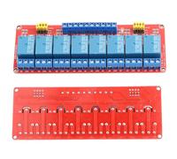 Aumotop High & Low Actuator 8 Channel Relay Module Fault-Tolerant Design Green/Red Indicator Lights for Smart Home Projects (24V)