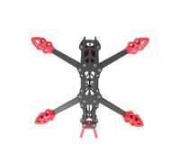 Aumotop High Strength LANNRC MARK4 5inch FPV Composite Material Frame 225mm Wheelbase Frame for Racing Drone Quadcopter with Various Flight Control Equipment (Red)