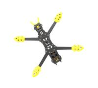 Aumotop High Strength LANNRC MARK4 5inch FPV Composite Material Frame 225mm Wheelbase Frame for Racing Drone Quadcopter with Various Flight Control Equipment (Yellow)