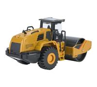 Aumotop Highly Simulation Road Roller Model Toy, Eco-Friendly Construction Engineering Vehicle for Children Over 8 Years Old, Encourages Interest in Road Roller Occupation, High Collection Value