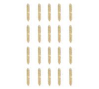 Aumotop Iron Dowel Screw Double Ended Woodworking Furniture Connector Set 20pcs