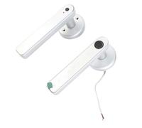 Aumotop Keyless Entry Door Lever Lock Modern Style for Bedroom Hotel Gate Locks for Zinc Alloy Copper (Silver)