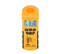 Aumotop LCD Digital Cable Height Meter Accurate Height Measurement Tool for Overhead Cables, Suitable for Mining Work Yellow/ABS Plastic