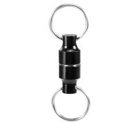 Aumotop Magnetic Net Release Holder with Strong Magnetism for Fly Fishing Landing Net Connector Pack of 2 (Black)