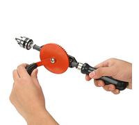 Aumotop Manual Hand Crank Drill Double Pinions for Woodworking - Adjustable Chuck for Wood Plastic PVC Circuit Board - Portable Mini Manual Drill Hobbyists (1/4 inch)