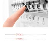 Aumotop Metal Cover Thermal Fuse Cutoff 10pcs Set for Household and Industrial Electrical Products (121℃)