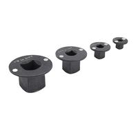 Aumotop Metal Low Profile Socket Adapter Set Sturdy Stackable Design 4PCS for Tight Spaces, 1in M-3/4in F 3/4 in M-1/2in F 1/2in -3/8in for DIY Enthusiasts