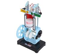 Aumotop Mini Gasoline Engine Model, Assembled 4 Stroke Engine Model for Educational Purposes, Easy to Use, Engineering Plastic, 1 Unit