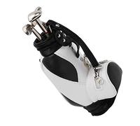 Aumotop Mini Pens Holder Fun Desk Decoration with 3 Club Pens for Lovers Souvenirs for Tournaments (Black and White)