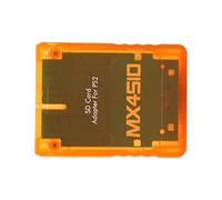 Aumotop MX4SIO SIO2SD Micro Storage Card Reader Adapter For Premium ABS Material Durable For OPL Homebrew Software (Transparent Orange)