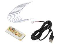 Aumotop No Delay USB Encoder High Performance for DIY Console Kit 1 X Encoder Board 9 X Button Wire