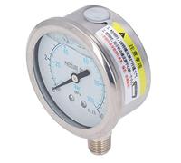 Aumotop Oil Pressure Durable Stainless Steel 1/4in NPT Vacuum Water Meter for Household (0~10Mpa)