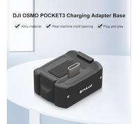 Aumotop OSMO 3 Charging Adapter Durable Aluminum Alloy Support Base to Moments Always Ready for Photos, Video Calls and Video Watching Made of Black Aluminum Alloy