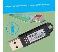 Aumotop PCsensor Silver TEMPer USB Thermometer Data Logger Recorder for PC Laptop, Dynamic Curves Analyzing for OS, Plastic Material