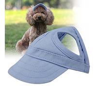 Aumotop Pet Baseball Cap Adjustable for Dogs and Cats, Lightweight Canvas Sunbonnet for Outdoor Activities, Stylish Summer Hat (M)