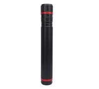 Aumotop Portable Expandable Poster Storage Tube in Black with Circular Prevent Knock Design, Ideal for Artwork, Fishing Rods, PVC Material