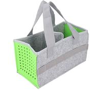 Aumotop Portable Felt Carrying Box/Cover for Toniebox Player Starter Set, Foldable Storage Bag with 6 Straps, Durable Organizer for Kids, 10.2 X 5.4 X 5.7 Inches (Green)