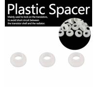 Aumotop Premium Insulated Plastic Transistor Washer Bushing Washers for Thermal Insulation for Crystal Power Tubes, Diodes, and Transistors- 100pcs (TW-3(100pcs))