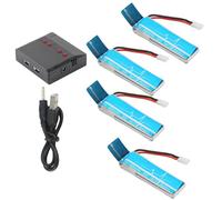 Aumotop RC Helicopter Lithium Ion Battery Durable Lightweight 520mah for V977, XK K110, XK K110S Blue Plastic 4pcs RC Plane Accessories