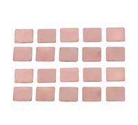 Aumotop Red Copper Heatsink Shim Efficient Graphics Card Heat Sink for Laptop CPU GPU 20Pcs for Passive Heat Dissipation (1.2mm)