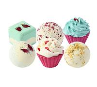Aumotop Relaxing Bath Bombs Set to Relieve Stress and Relax - 6 Aromatherapy Shower Balls for Women, Birthdays - Promotes Skin Care and (1)