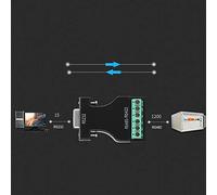 Aumotop RS-232 To 485/422 Adapter Flexible RS-485/RS-422 Converter for Industrial Automation Systems